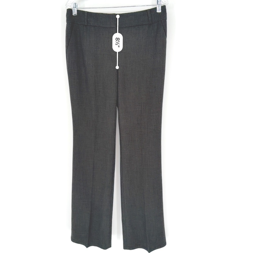 LOFT Julie Boot Cut Trousers Charcoal Gray Women's 6 Career Pants Academia 98-07 - Picture 10 of 13